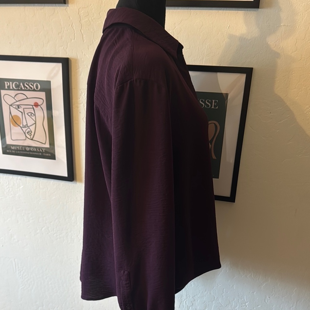 CK Women's Purple Wrap Top - NWOT - Picture 4 of 7